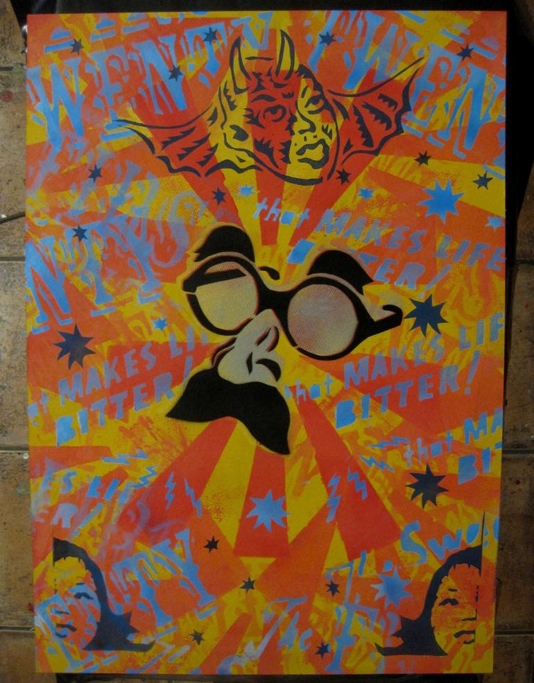 Original Contemporary Pop Culture/Celebrity Printmaking by Carlos Madriz