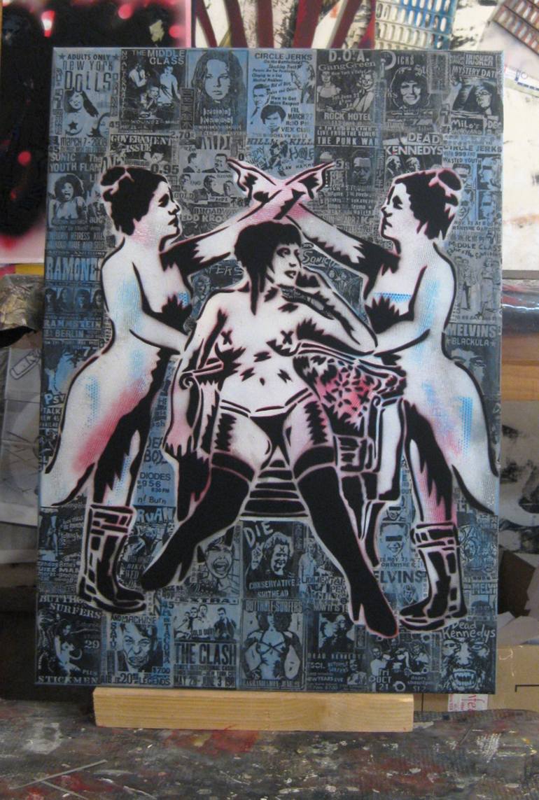 Original Documentary Pop Culture/Celebrity Painting by Carlos Madriz