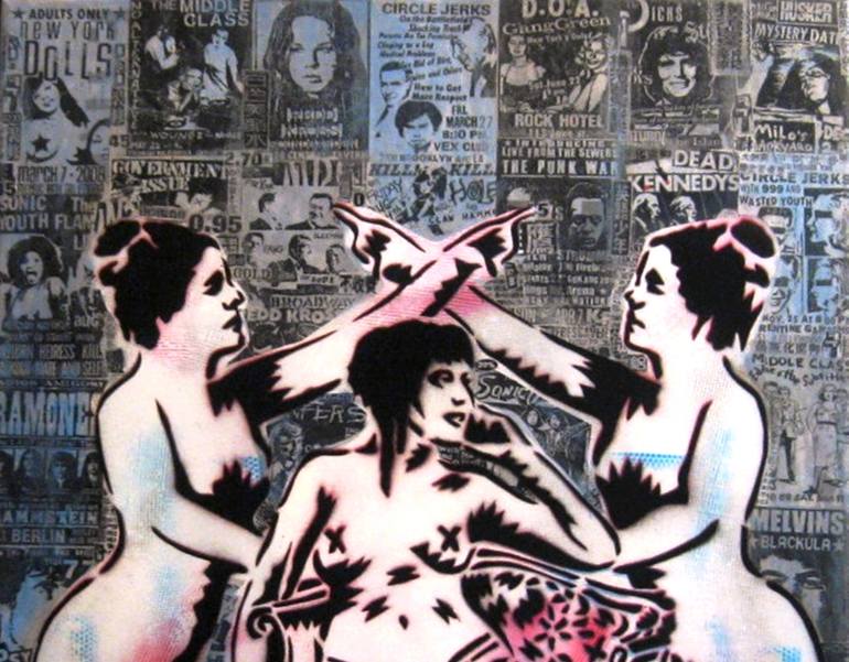Original Documentary Pop Culture/Celebrity Painting by Carlos Madriz