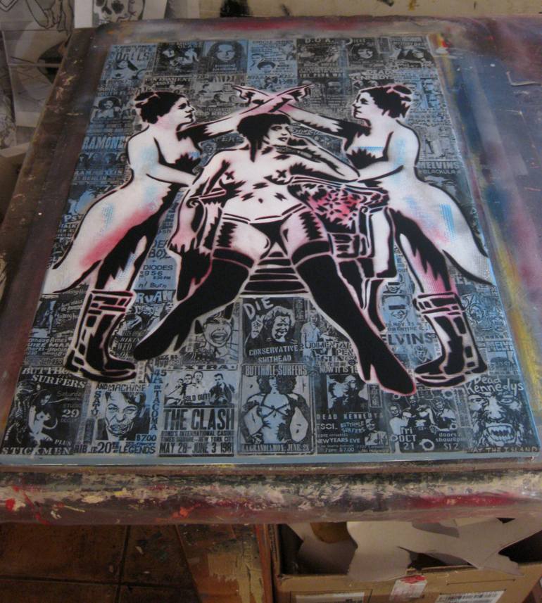 Original Documentary Pop Culture/Celebrity Painting by Carlos Madriz
