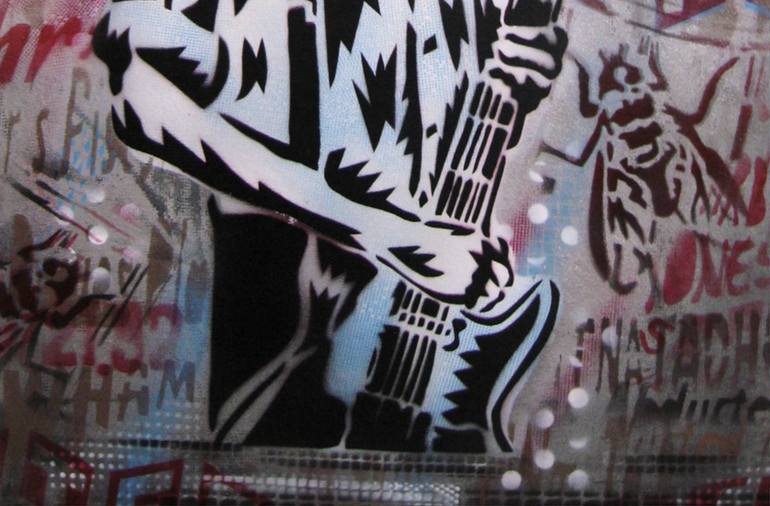 Original Documentary Pop Culture/Celebrity Painting by Carlos Madriz