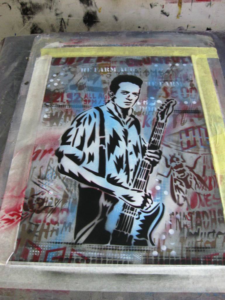 Original Documentary Pop Culture/Celebrity Painting by Carlos Madriz