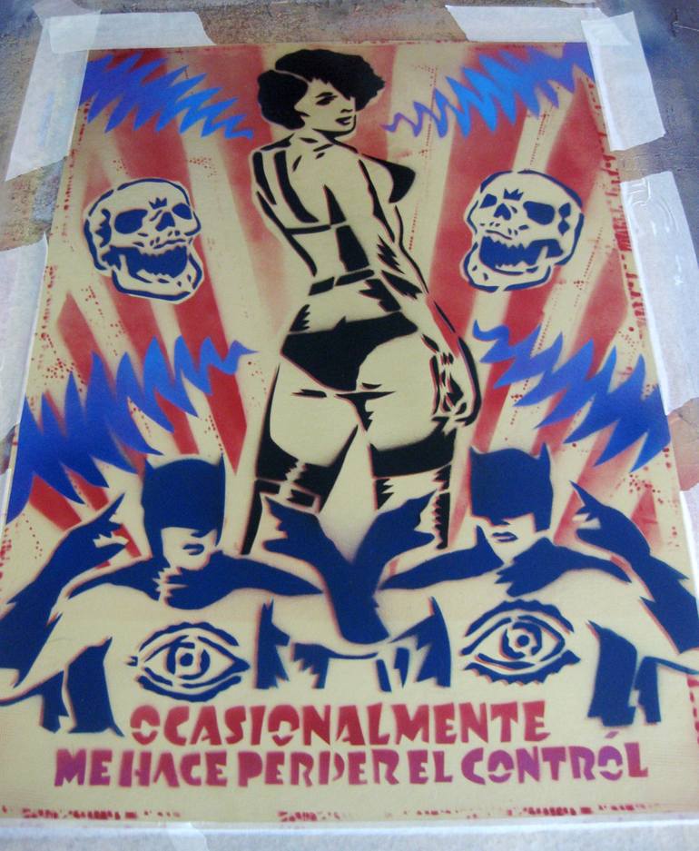 Original Documentary Popular culture Painting by carlos madriz