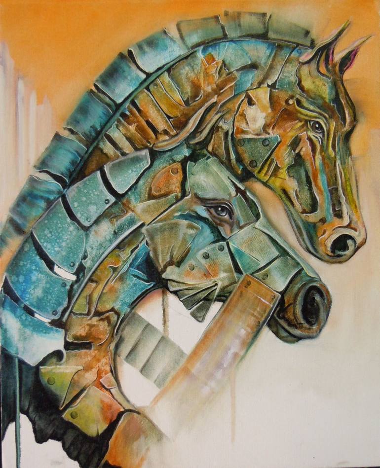 Bienville Horse Post Painting