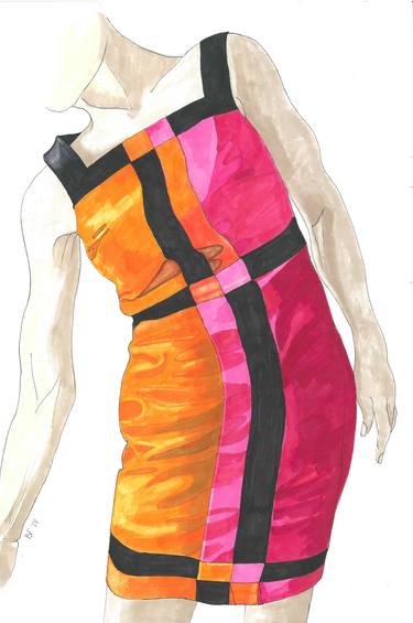 Print of Figurative Fashion Paintings by Bobbie Seagroatt