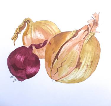 Print of Figurative Food Paintings by Bobbie Seagroatt