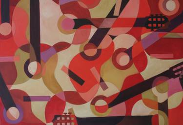 Original Abstract Performing Arts Paintings by Gill Robinson