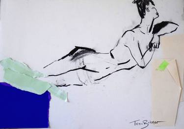 Print of Nude Drawings by Yvette Ten-Bohmer
