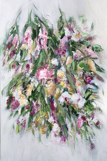 Original Abstract Floral Paintings by Michelle Carolan