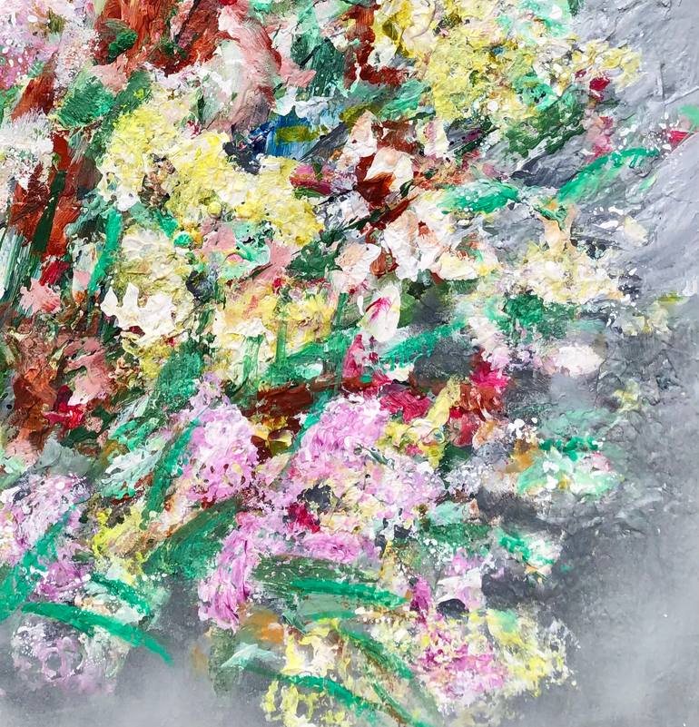 Original Expressionism Floral Painting by Michelle Carolan