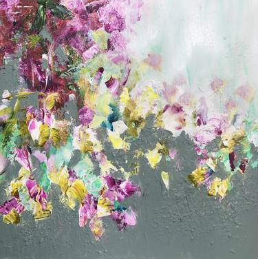 Original Abstract Floral Paintings by Michelle Carolan