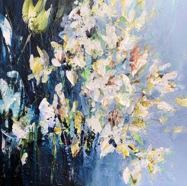 Original Abstract Floral Paintings by Michelle Carolan