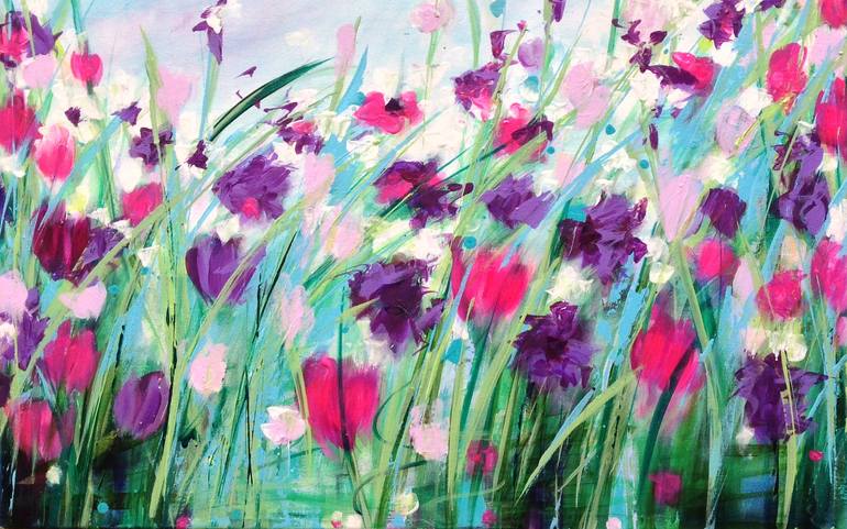 Original Abstract Landscape Painting by Michelle Carolan