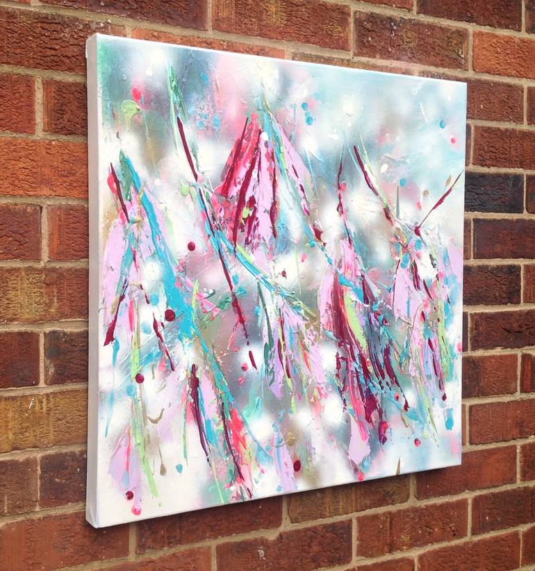Original Abstract Floral Painting by Michelle Carolan