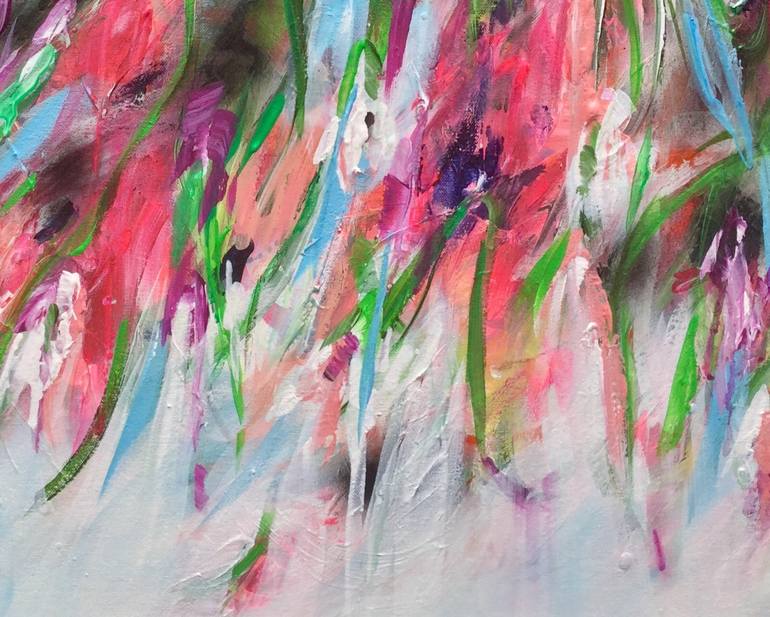 Original Abstract Floral Painting by Michelle Carolan