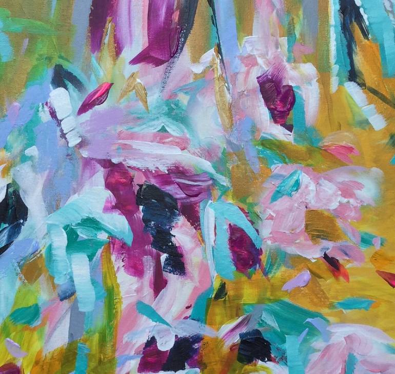 Original Abstract Floral Painting by Michelle Carolan