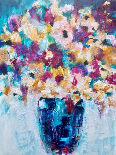 Print of Abstract Floral Paintings by Michelle Carolan