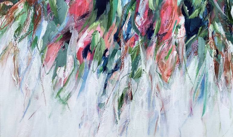 Original Abstract Floral Painting by Michelle Carolan