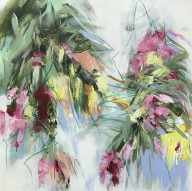 Original Abstract Floral Paintings by Michelle Carolan