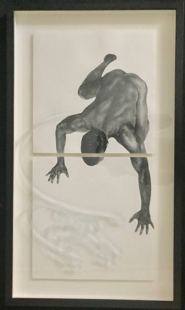 Original Figurative Nude Drawing by Sara Sohrabian