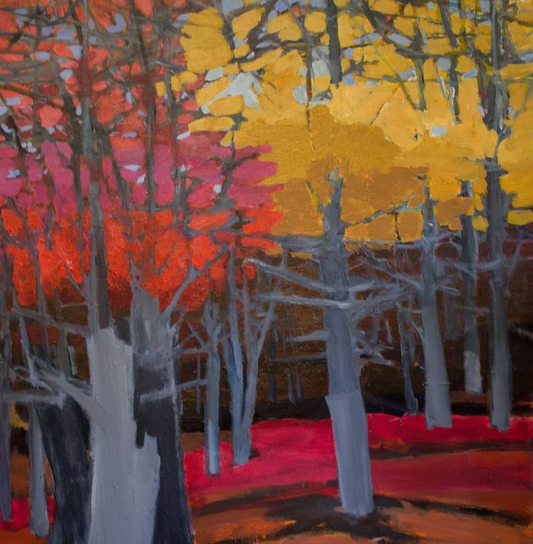 Original Expressionism Landscape Painting by Marti Higgins