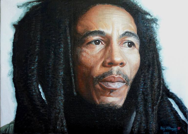 Bob Marley 'Corner stone'. Painting by Ray O'Dwyer | Saatchi Art