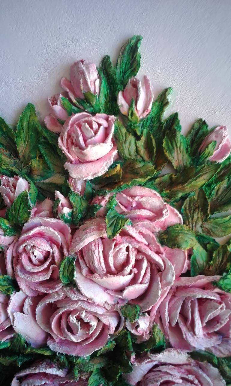 Original Fine Art Floral Sculpture by Rozaria Petkov