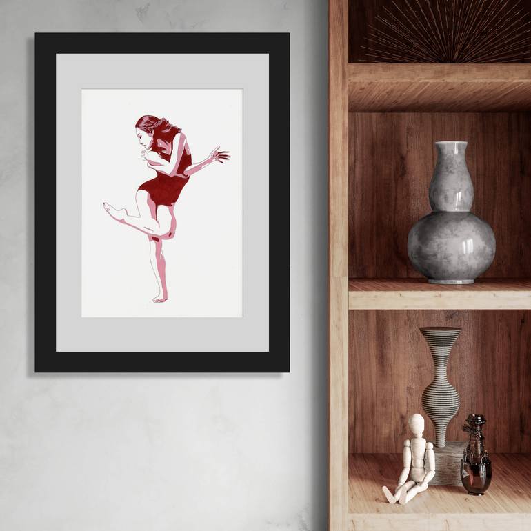 Original Illustration People Painting by Kosta Morr