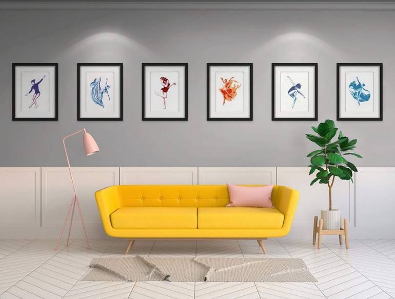Original Illustration People Painting by Kosta Morr
