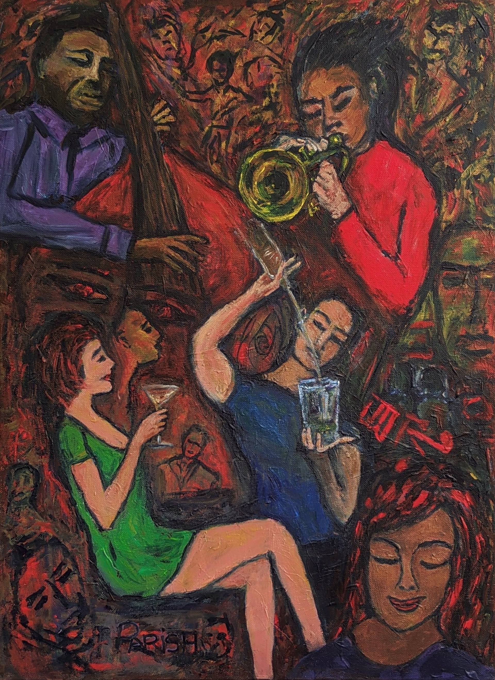 Jazz Bar Painting by Dave Parish | Saatchi Art