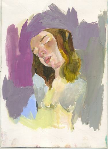 Original Conceptual Portrait Painting by Olga Puzir
