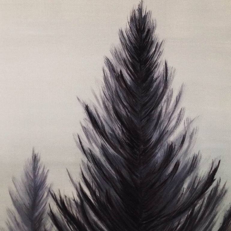 Original Impressionism Tree Painting by Meredith Brooke