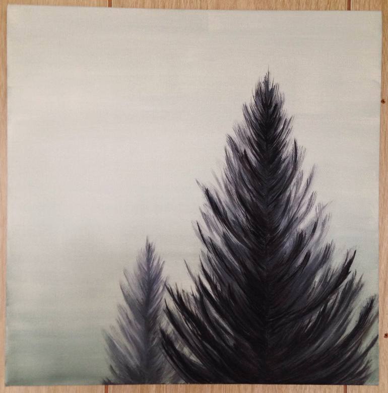 Original Impressionism Tree Painting by Meredith Brooke