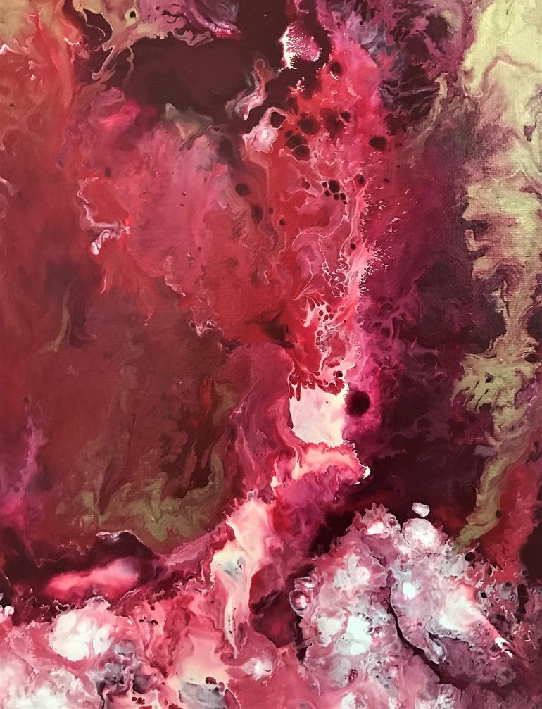 Original Abstract Expressionism Abstract Painting by Meredith B