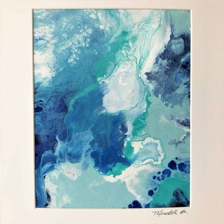 Mint Splash Painting by Meredith B | Saatchi Art