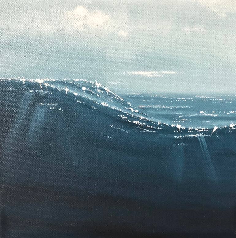 Original Expressionism Seascape Painting by Meredith B