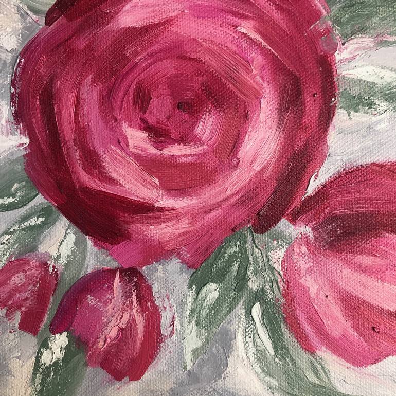 Original Fine Art Floral Painting by Meredith B