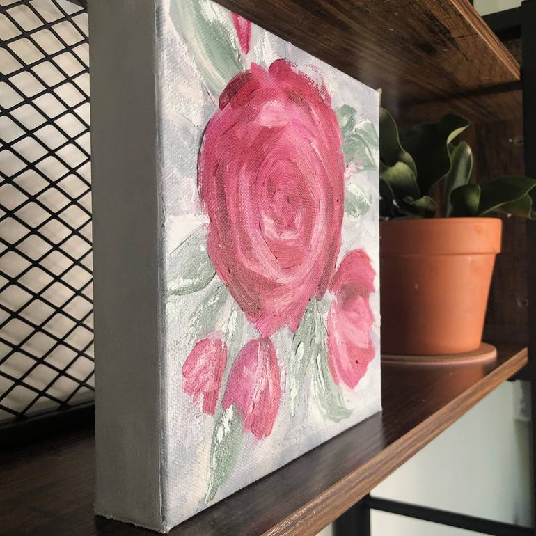 Original Fine Art Floral Painting by Meredith B