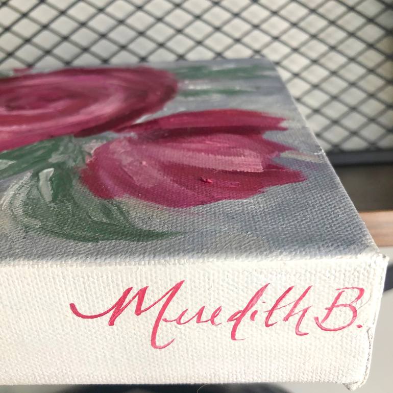 Original Fine Art Floral Painting by Meredith B