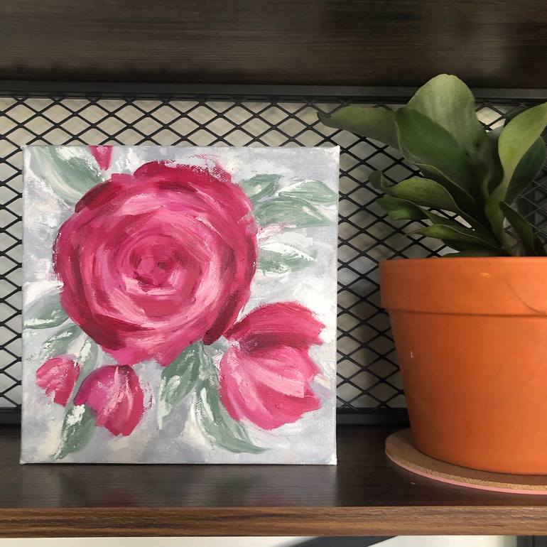 Original Fine Art Floral Painting by Meredith B