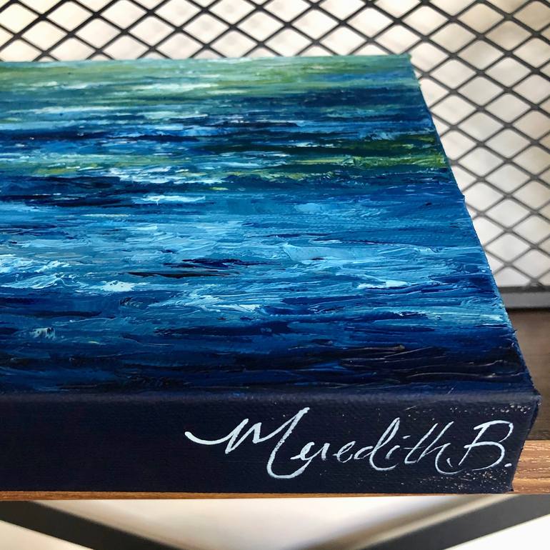 Original Abstract Seascape Painting by Meredith B