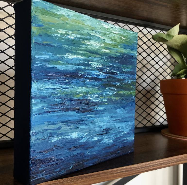 Original Abstract Seascape Painting by Meredith B