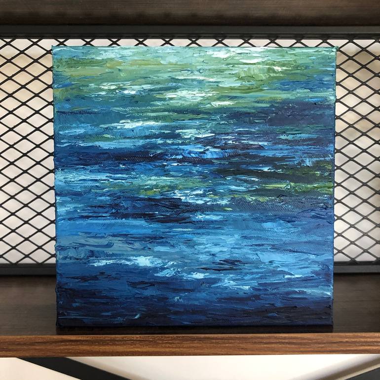 Original Abstract Seascape Painting by Meredith B