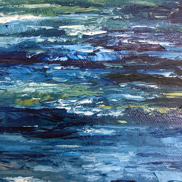 Original Abstract Seascape Painting by Meredith B