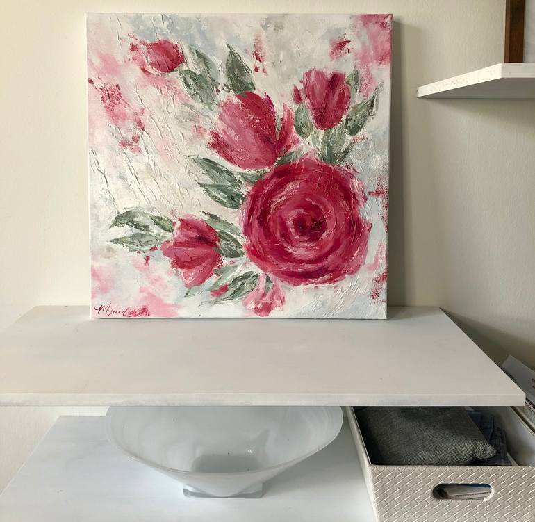 Original Floral Painting by Meredith B