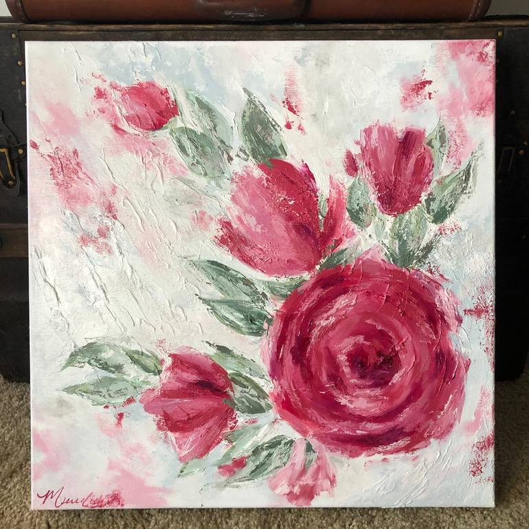 Original Floral Painting by Meredith B