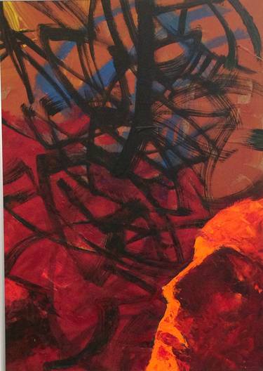 Original Abstract Expressionism Abstract Paintings by Otto Szabo