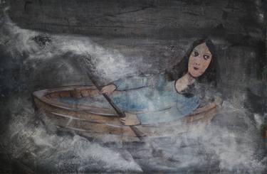 Print of Conceptual Boat Paintings by Sopo Kiknavelidze