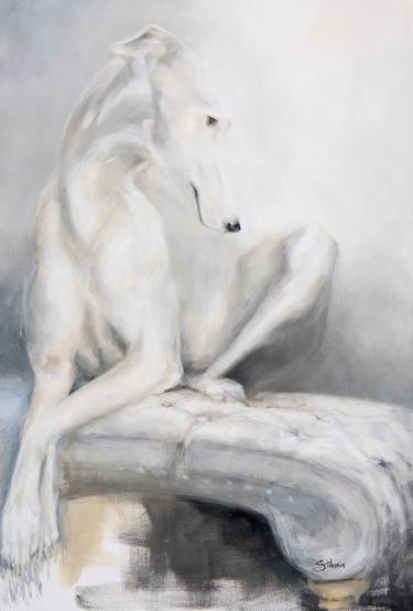 Print of Figurative Dogs Paintings by Nicole Daniah Sidonie