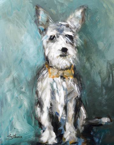 Print of Dogs Paintings by Nicole Daniah Sidonie